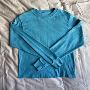 BRANDY MELVILLE BLUE LONG SLEEVE SHIRT